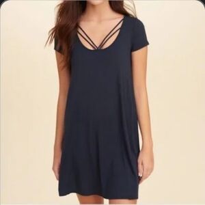 Hollister Swing Dress Strappy Navy Xs